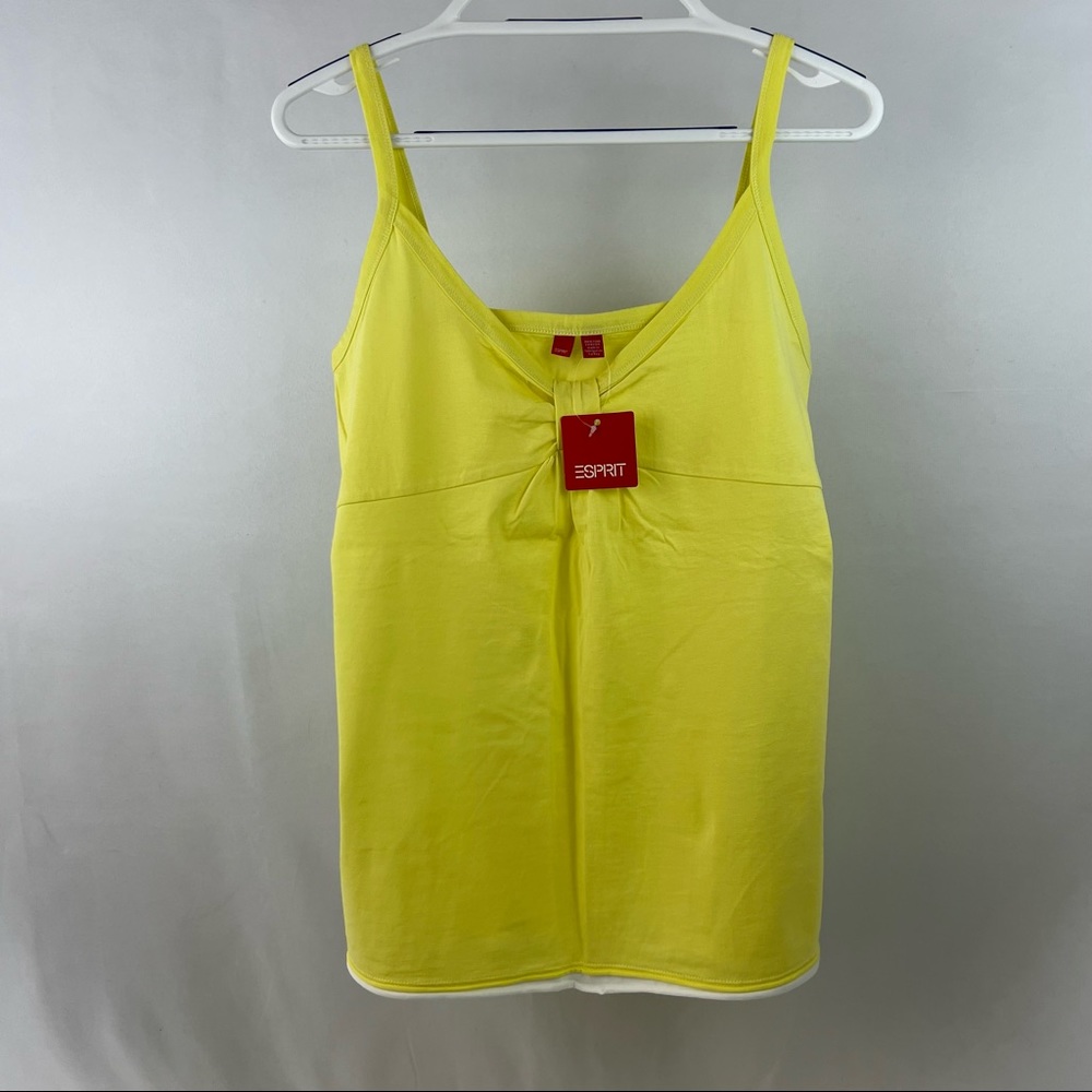 NWT Espirit Bright Yellow Spaghetti-strap Top
